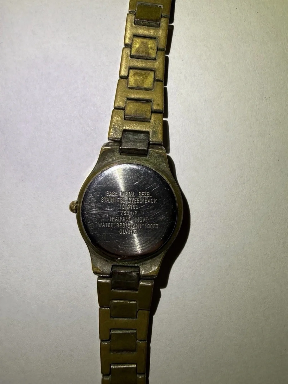 Anne Klein Gold-Tone Crystal Accent Bracelet Watch